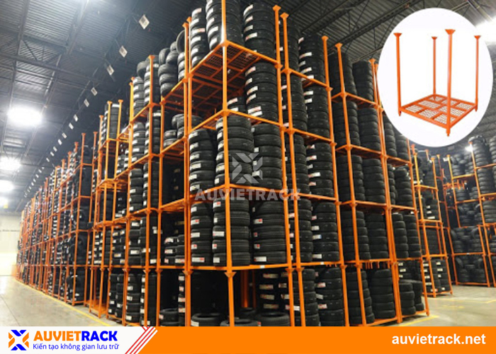Kệ chứa lốp xe Âu Việt Rack